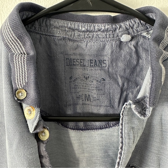 Diesel Jeans Blue Polo Size M - Picture 10 of 10